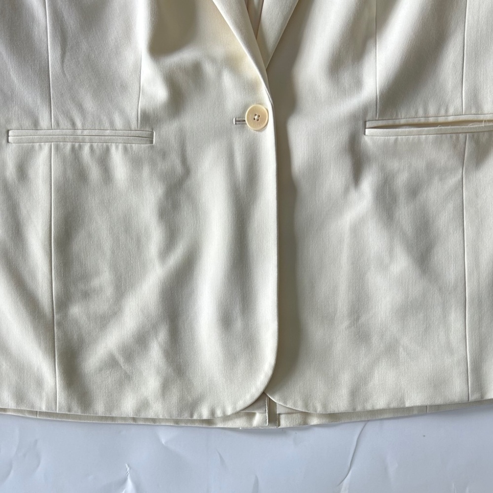 Lauren Ralph Lauren Cream Blazer/Suit Jacket Size 18W EUC - Picture 4 of 9